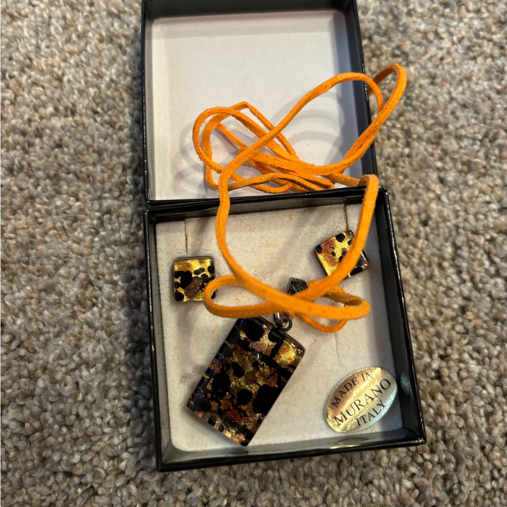 Morano Glass Jewelry Set